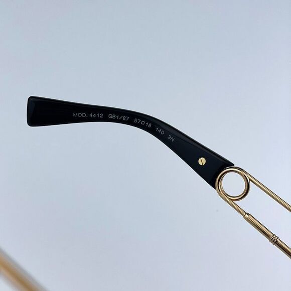 NEW Versace VE4412 GB1/87 Black Dark Grey Square Unisex Sunglasses - Picture 8 of 14